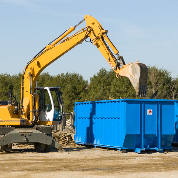 are there any restrictions on where a residential dumpster can be placed in Merrifield Minnesota